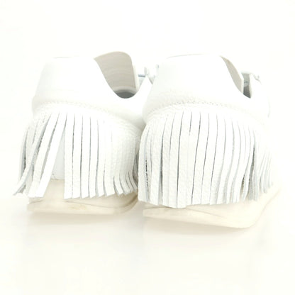 【中古】ウノピュウノウグァーレトレ 1piu1uguale3 × ESSE UT ESSE フリンジ スニーカー ホワイト【 43 】【 状態ランクA 】【 メンズ 】