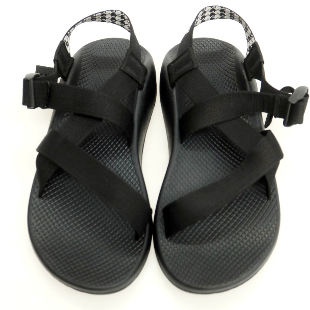 【中古】【未使用】ウノピュウノウグァーレトレ 1piu1uguale3 × chaco サンダル ブラック【 M9 】【 状態ランクS 】【 メンズ 】