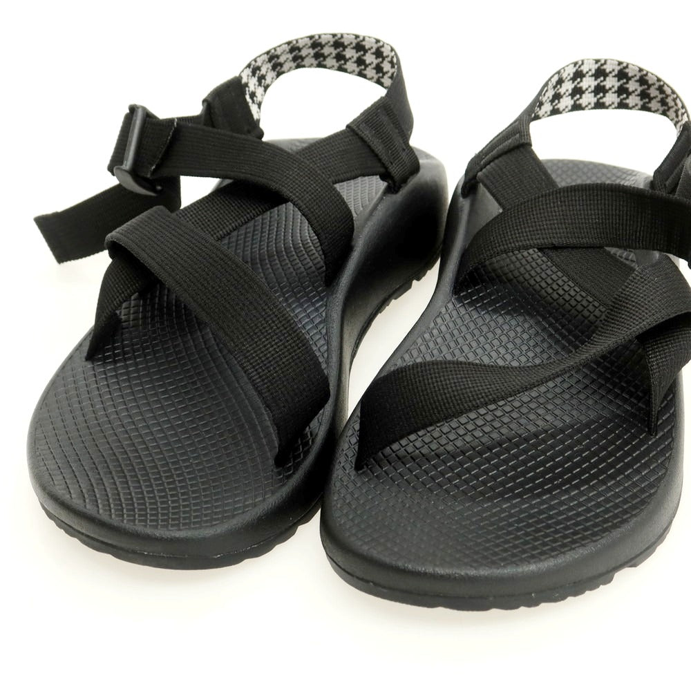 【中古】【未使用】ウノピュウノウグァーレトレ 1piu1uguale3 × chaco サンダル ブラック【 M9 】【 状態ランクS 】【 メンズ 】