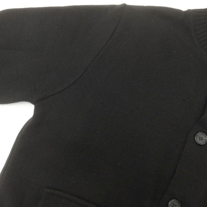 【中古】マガジーノ リカンビ MAGAZZINO RICAMBI ウールアクリル スタンドカラー カーディガン ブラック【 50 】【 状態ランクB 】【 メンズ 】