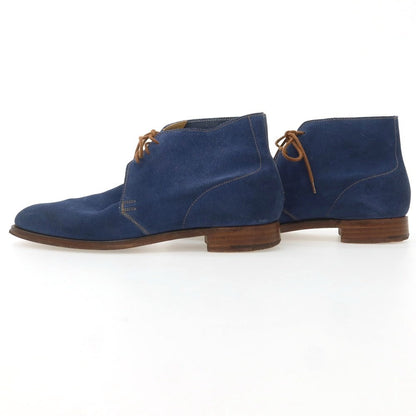 【中古】クロケットアンドジョーンズ CROCKETT&amp;JONES CHUKKA スエード チャッカブーツ ライトネイビー【 6D 】【 状態ランクB 】【 メンズ 】