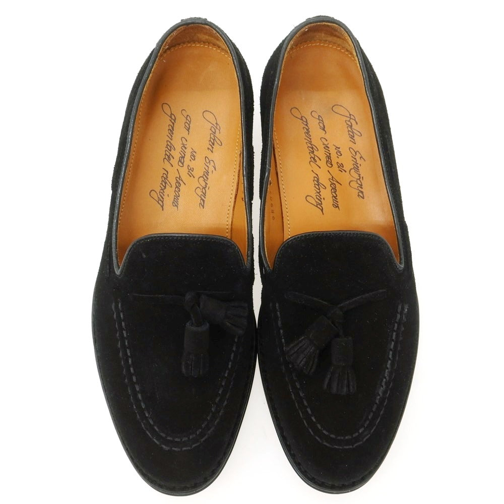 【中古】ジャランスリウァヤ JALAN SRIWIJAYA gleen label relaxing別注 スエード タッセル ローファー ブラック【 39 】【 状態ランクB 】【 メンズ 】