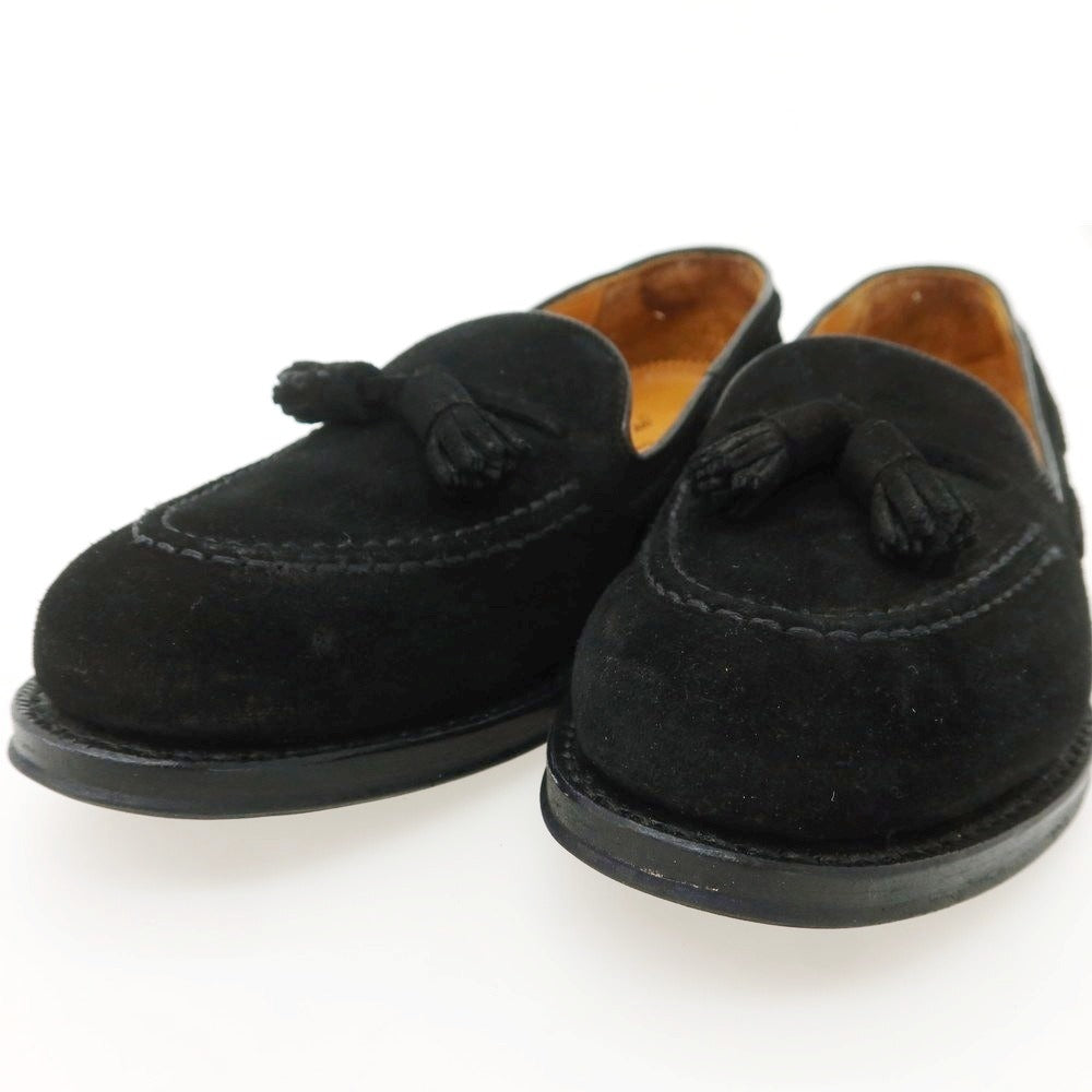 【中古】ジャランスリウァヤ JALAN SRIWIJAYA gleen label relaxing別注 スエード タッセル ローファー ブラック【 39 】【 状態ランクB 】【 メンズ 】
