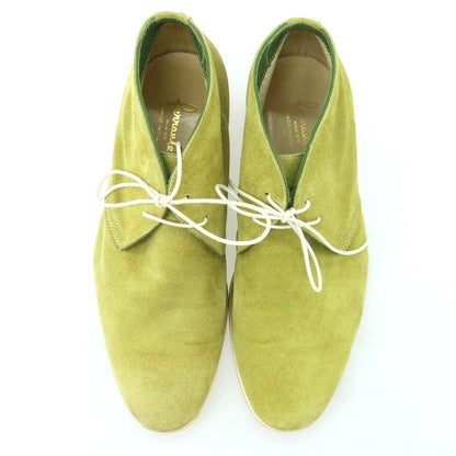 【中古】フェランテ FERRANTE スエード ブーツ ライトグリーン【 24.5位 】【 状態ランクC 】【 メンズ 】