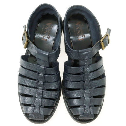【中古】フラテッリ ヴァンニ FRATELLI VANNI レザー グルカサンダル ネイビー【 40 】【 状態ランクB 】【 メンズ 】