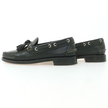 【中古】ランコート RANCOURT タッセルモカシン デッキシューズ ブラック【 6D 】【 状態ランクB 】【 メンズ 】