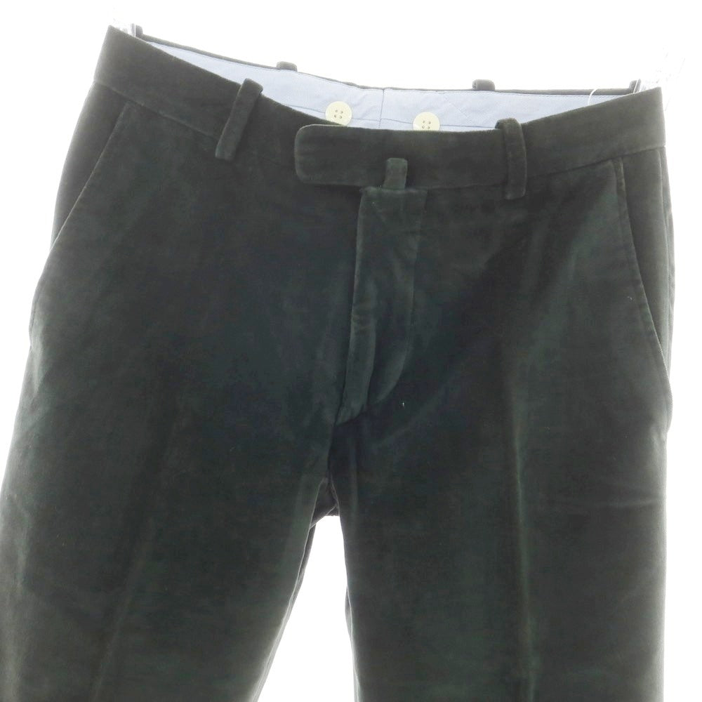 【中古】ベルナール ザンス BERNARD ZINS コットン カジュアルスラックスパンツ ダークグリーン【 40 】【 状態ランクD 】【 メンズ 】