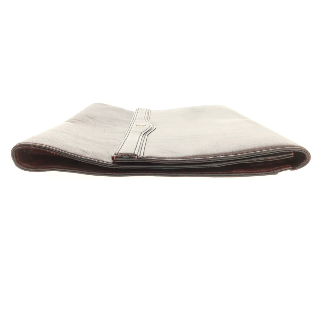 【中古】ゴールドファイル GOLD PFEIL レザー クラッチバッグ ドキュメントケース バーガンディ【 状態ランクC 】【 メンズ 】