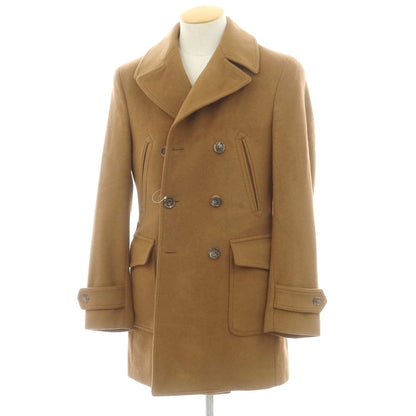 【中古】エルビーエム1911 L.B.M.1911 ウールカシミヤ ピーコート ライトブラウン【 44 】【 状態ランクC 】【 メンズ 】