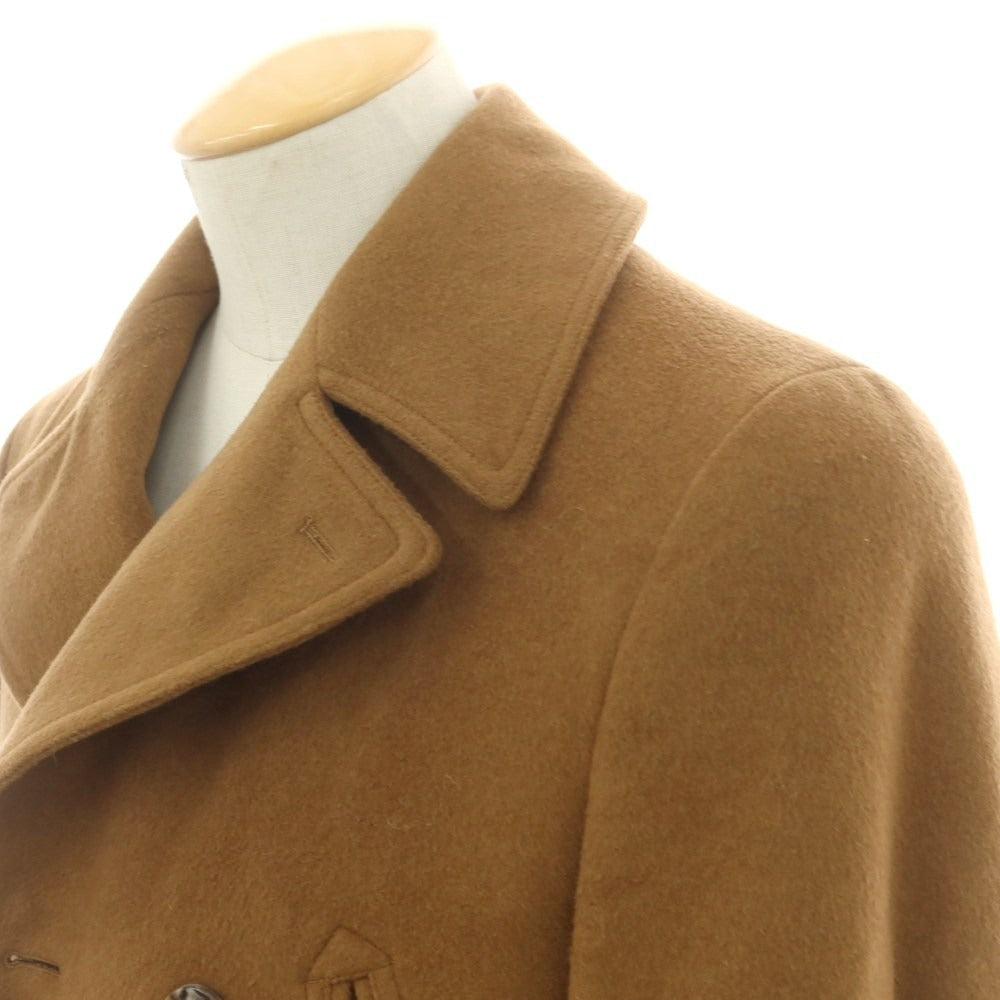 【中古】エルビーエム1911 L.B.M.1911 ウールカシミヤ ピーコート ライトブラウン【 44 】【 状態ランクC 】【 メンズ 】