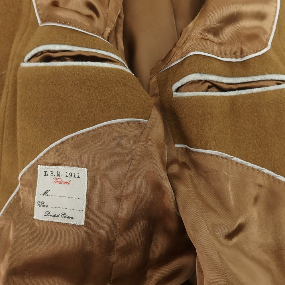 【中古】エルビーエム1911 L.B.M.1911 ウールカシミヤ ピーコート ライトブラウン【 44 】【 状態ランクC 】【 メンズ 】