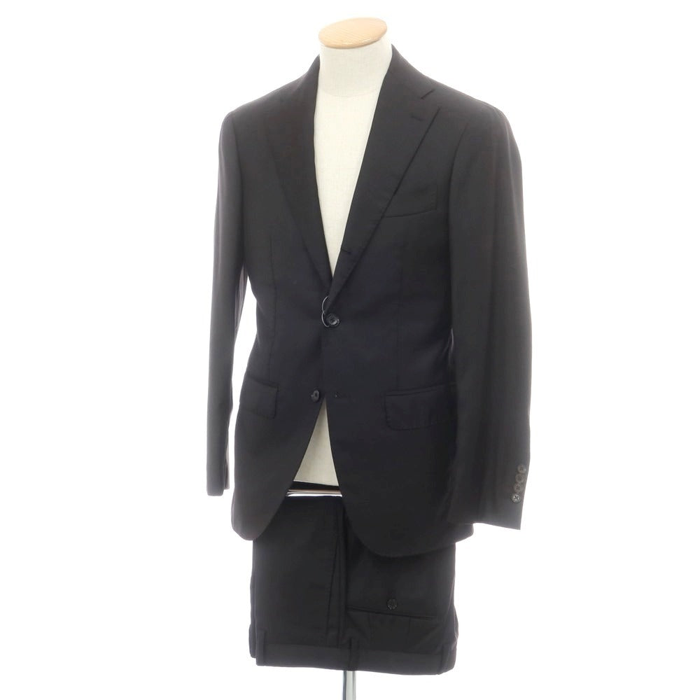 【中古】ブリッラ ペル イル グスト Brilla per il gusto ウール 3つボタンスーツ ブラック【 44 】【 状態ランクB 】【 メンズ 】