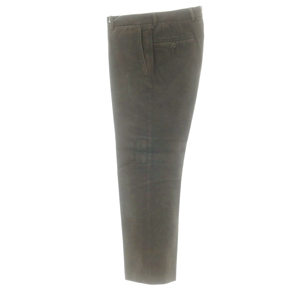 【中古】インコテックス INCOTEX BEAMS F別注 コットン カジュアルスラックスパンツ オリーブグリーン【 44 】【 状態ランクC 】【 メンズ 】