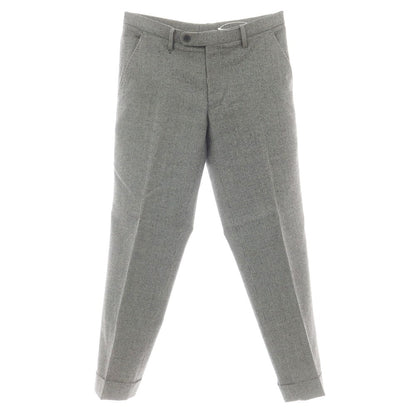 【中古】スーツカンパニー THE SUIT COMPANY ウールポリエステル ハウンドトゥース ドレススラックスパンツ グレー【 M（79cm） 】【 状態ランクB 】【 メンズ 】