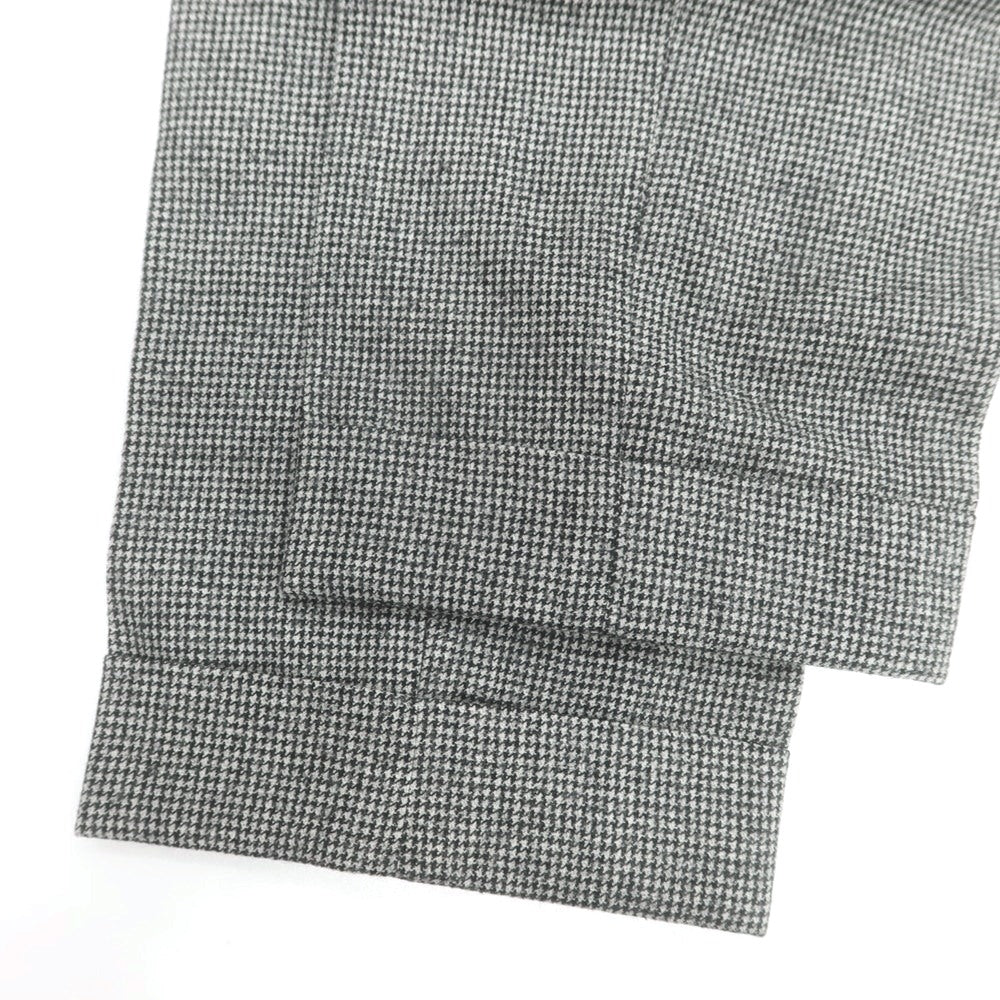 【中古】スーツカンパニー THE SUIT COMPANY ウールポリエステル ハウンドトゥース ドレススラックスパンツ グレー【 M（79cm） 】【 状態ランクB 】【 メンズ 】