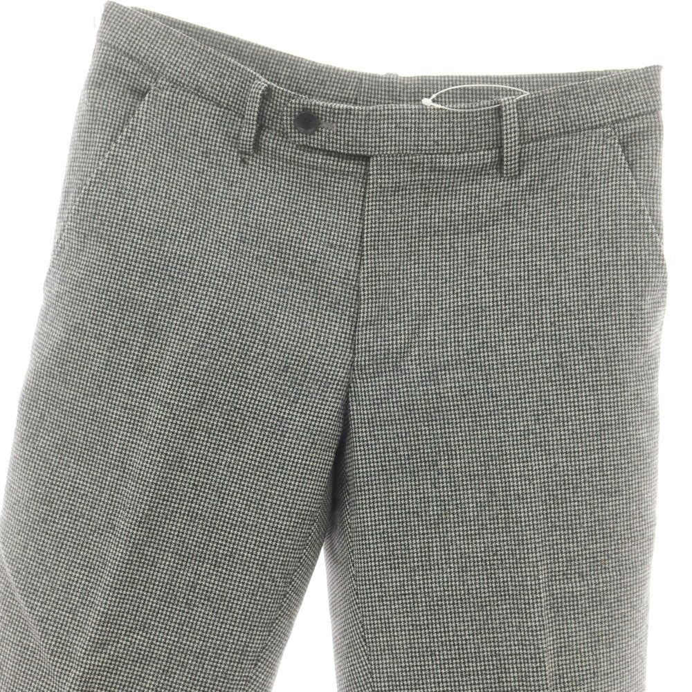 【中古】スーツカンパニー THE SUIT COMPANY ウールポリエステル ハウンドトゥース ドレススラックスパンツ グレー【 M（79cm） 】【 状態ランクB 】【 メンズ 】