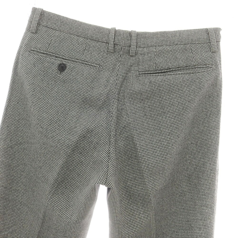 【中古】スーツカンパニー THE SUIT COMPANY ウールポリエステル ハウンドトゥース ドレススラックスパンツ グレー【 M（79cm） 】【 状態ランクB 】【 メンズ 】