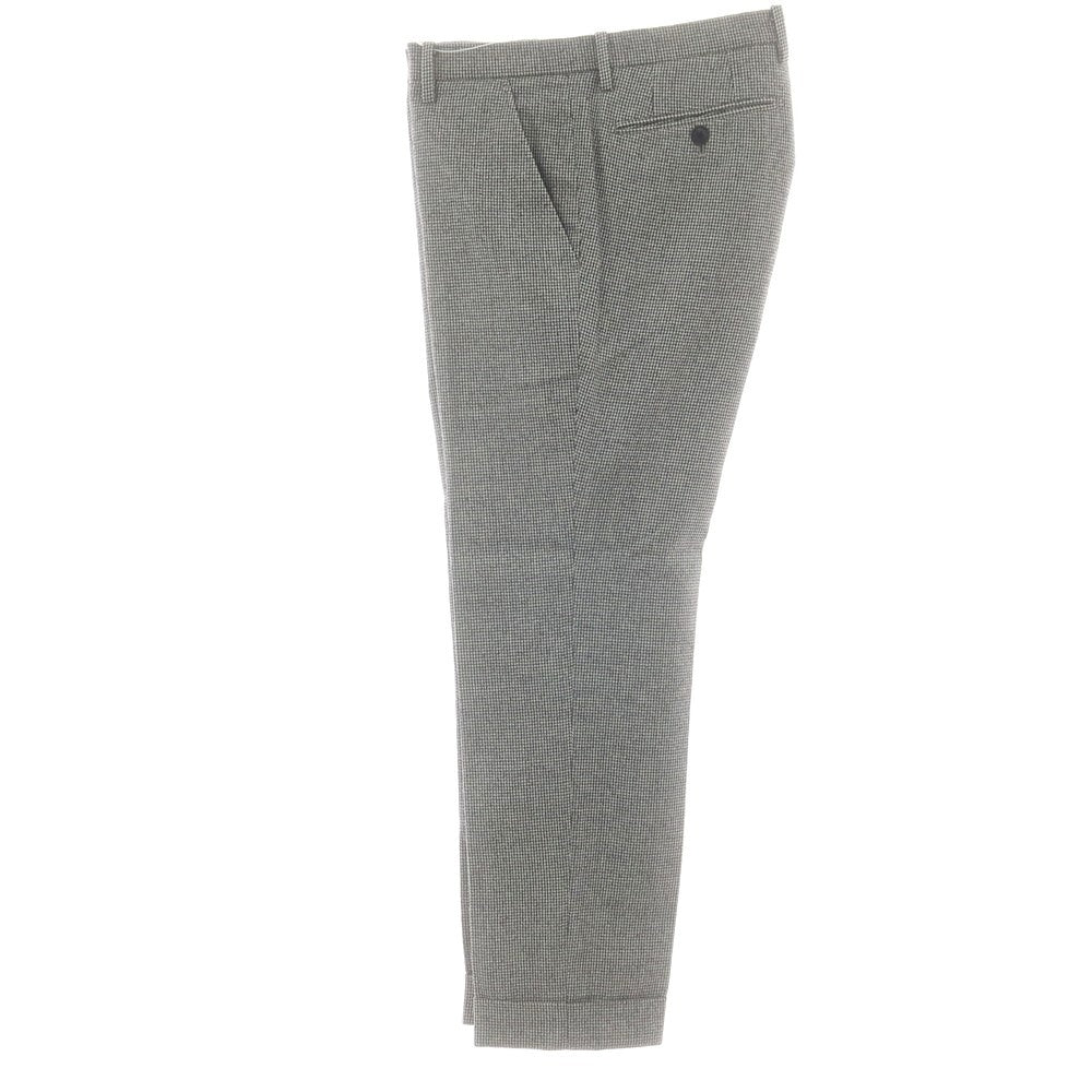 【中古】スーツカンパニー THE SUIT COMPANY ウールポリエステル ハウンドトゥース ドレススラックスパンツ グレー【 M（79cm） 】【 状態ランクB 】【 メンズ 】
