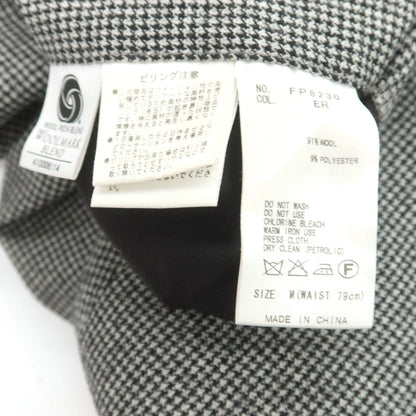 【中古】スーツカンパニー THE SUIT COMPANY ウールポリエステル ハウンドトゥース ドレススラックスパンツ グレー【 M（79cm） 】【 状態ランクB 】【 メンズ 】