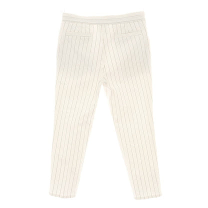 【中古】ブルネロクチネリ Brunello Cucinelli ストレッチ コットン ストライプ イージースラックスパンツ ホワイトxカーキベージュ【 50 】【 状態ランクC 】【 メンズ 】