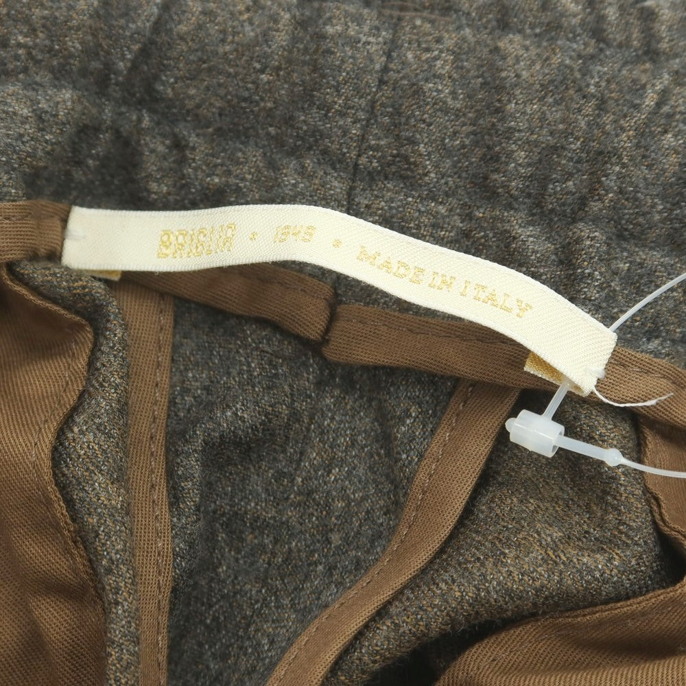 【中古】ブリリア1949 BRIGLIA 1949 ウール イージーパンツ ブラウン【 48 】【 状態ランクB 】【 メンズ 】