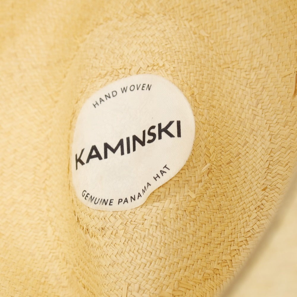 【中古】ヘレンカミンスキー HELEN KAMINSKI 中折れ パナマハット 帽子 ベージュ【サイズLARGE】【 状態ランクA 】【 メンズ 】