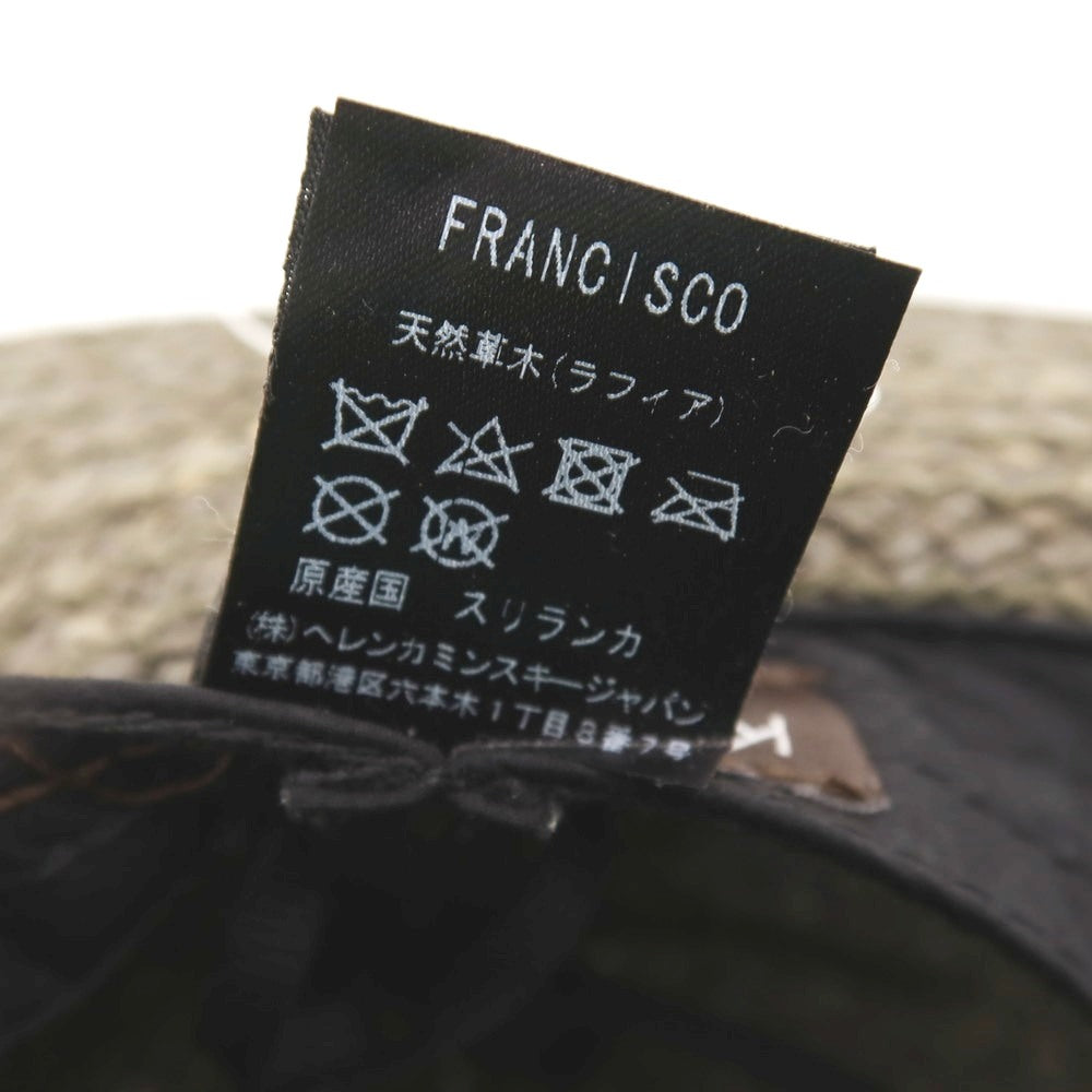 【中古】ヘレンカミンスキー HELEN KAMINSKI 中折れ ハット 帽子 カーキ【サイズLARGE】【 状態ランクB 】【 メンズ 】