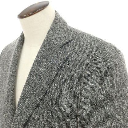 【中古】アザブテーラー azabu tailor ウール 3B テーラードジャケット ブラックxホワイト【 表記なし（L位） 】【 状態ランクB 】【 メンズ 】