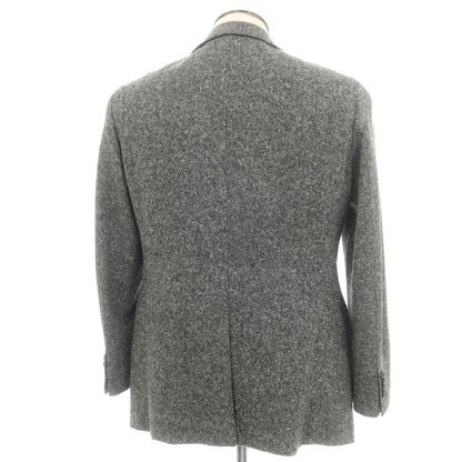 【中古】アザブテーラー azabu tailor ウール 3B テーラードジャケット ブラックxホワイト【 表記なし（L位） 】【 状態ランクB 】【 メンズ 】