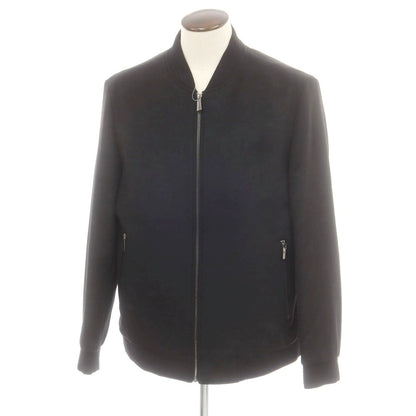 【中古】ロベルトカバーニ ROBERT CAVANI ウール ジップアップブルゾン ブラック【 54 】【 状態ランクA 】【 メンズ 】