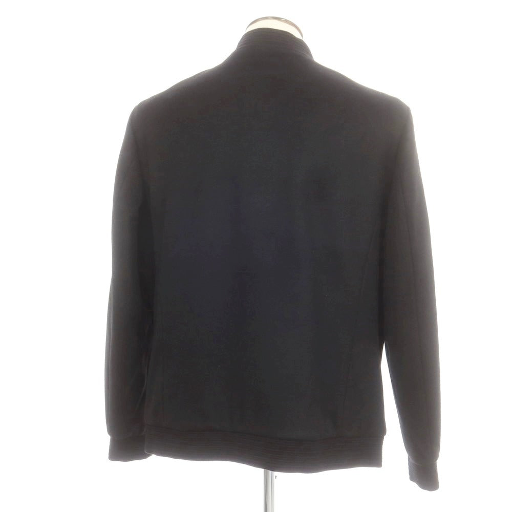 【中古】ロベルトカバーニ ROBERT CAVANI ウール ジップアップブルゾン ブラック【 54 】【 状態ランクA 】【 メンズ 】