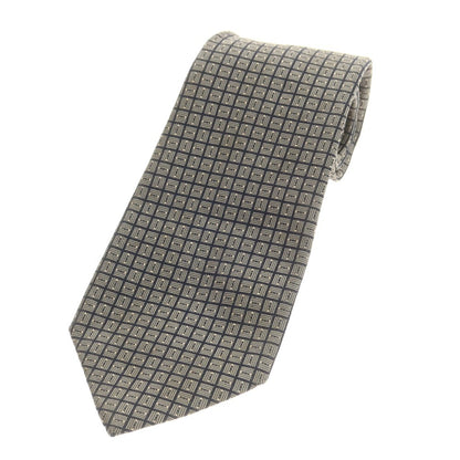 【中古】アンジェロ フスコ Angelo Fusco シルク チェック柄ネクタイ ネイビー【 状態ランクB 】【 メンズ 】
