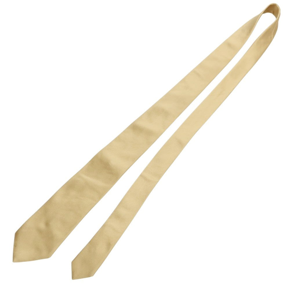 【中古】メイカーズシャツ カマクラ Makers Shirt 鎌倉 サテンシルク 無地ネクタイ ゴールド【 状態ランクB 】【 メンズ 】