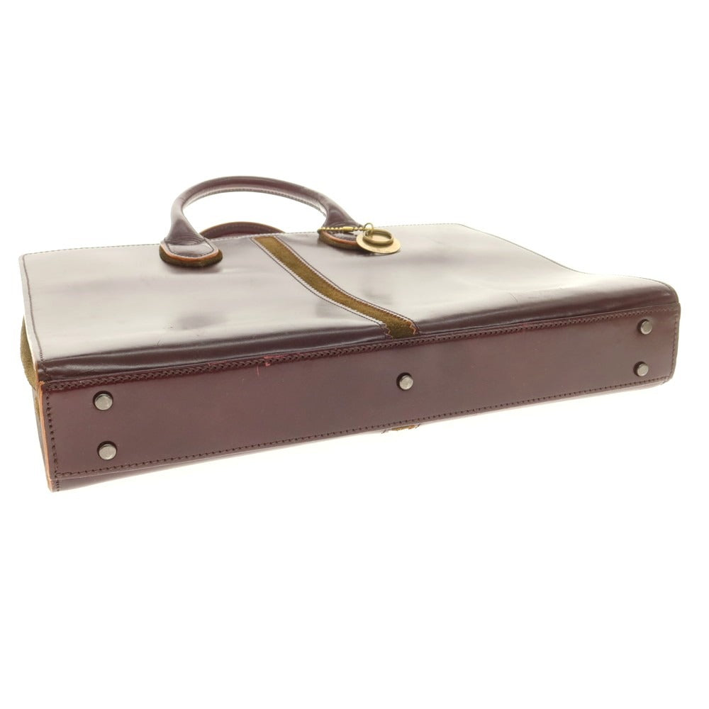 【中古】ファイブウッズ Five Woods レザー ブリーフケース ボルドー【 状態ランクB 】【 メンズ 】[CPD]