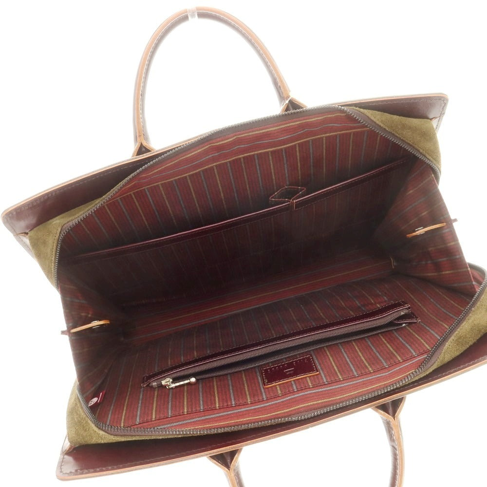 【中古】ファイブウッズ Five Woods レザー ブリーフケース ボルドー【 状態ランクB 】【 メンズ 】