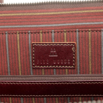 【中古】ファイブウッズ Five Woods レザー ブリーフケース ボルドー【 状態ランクB 】【 メンズ 】