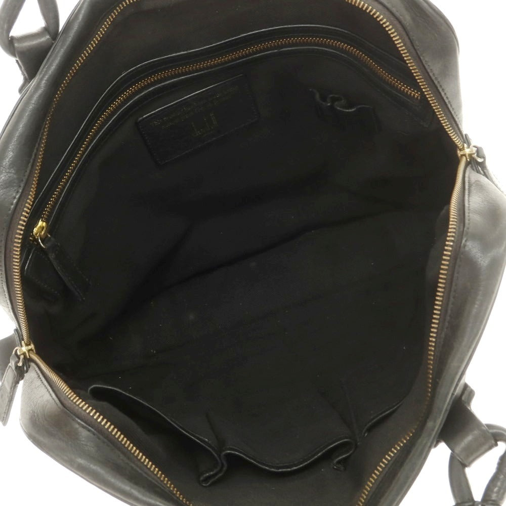 【中古】ダンヒル Dunhill レザー ブリーフケース ブラック【 状態ランクC 】【 メンズ 】