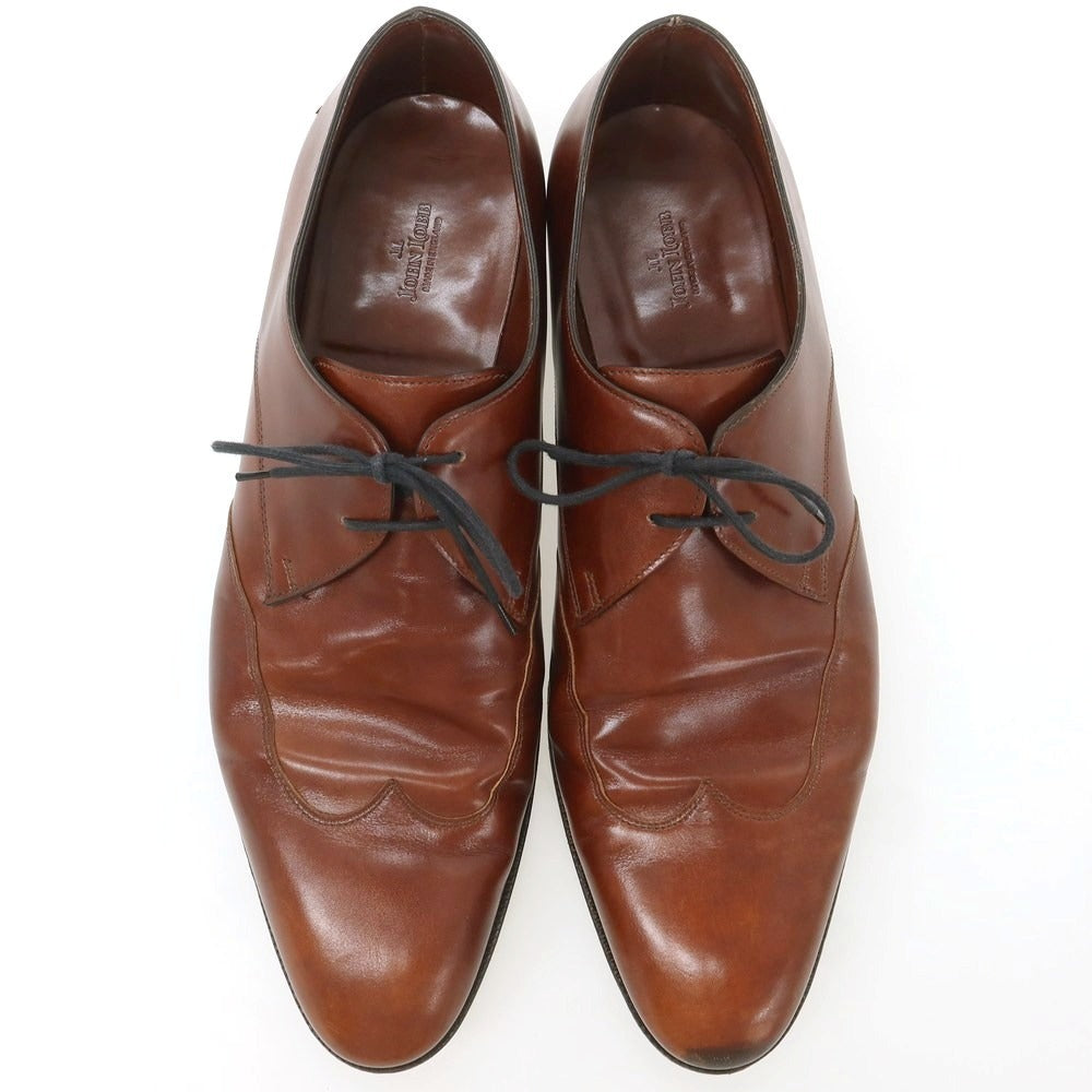 【中古】ジョンロブ John Lobb WARWICK DARBY ブラインドブローグ ドレスシューズ ブラウン【 10 1/2E 】【 状態ランクC 】【 メンズ 】