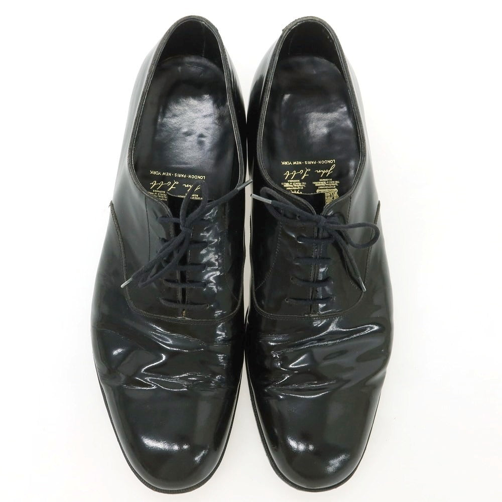 【中古】ジョンロブ John Lobb ヴィンテージ スリーワラント パテント ドレスシューズ ブラック【 表記なし（11位） 】【 状態ランクC 】【 メンズ 】