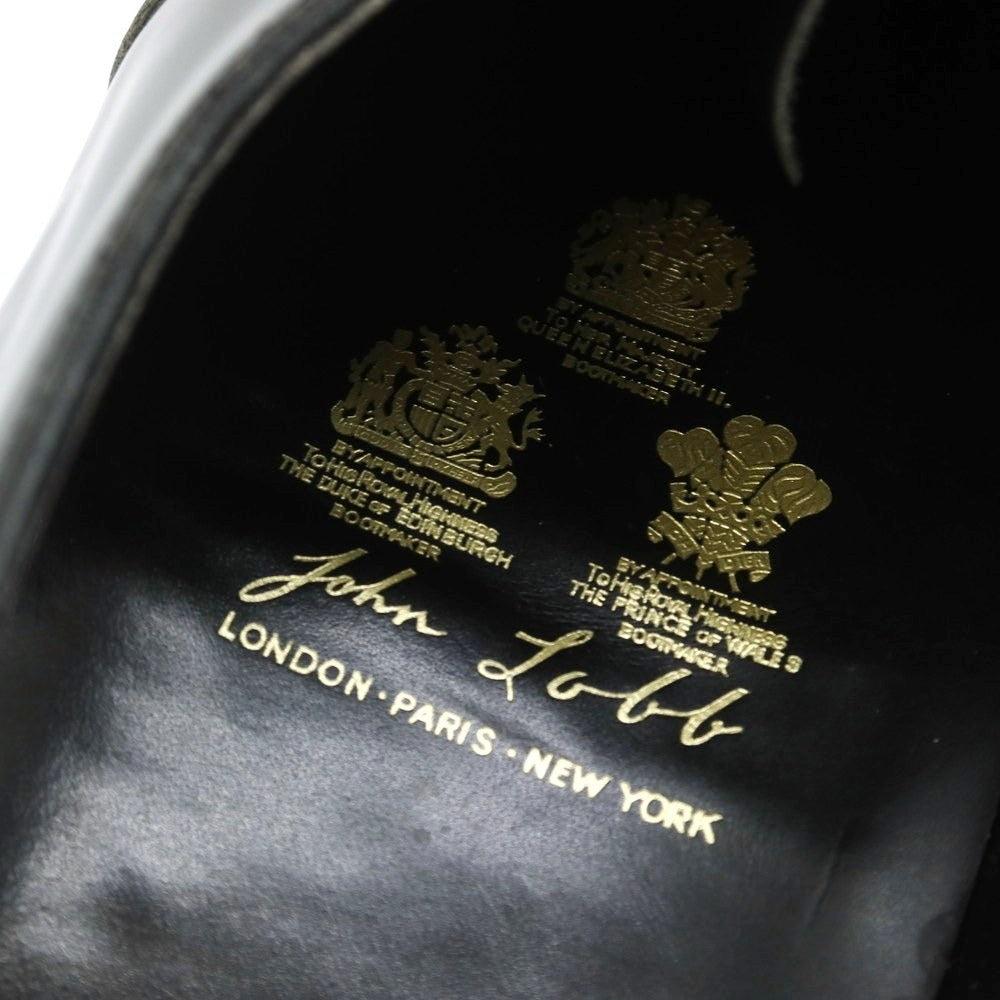 【中古】ジョンロブ John Lobb ヴィンテージ スリーワラント パテント ドレスシューズ ブラック【 表記なし（11位） 】【 状態ランクC 】【 メンズ 】