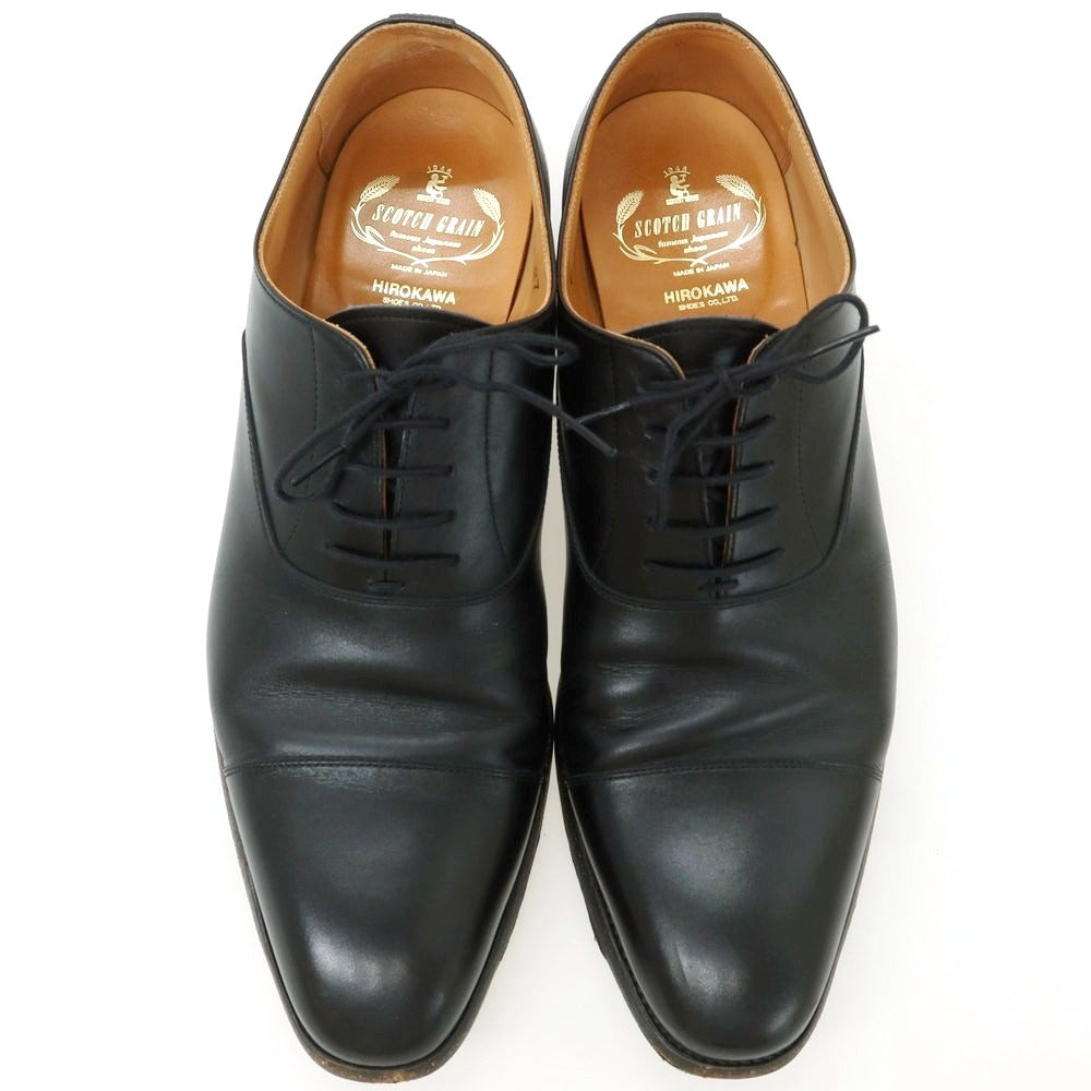 【中古】スコッチグレイン SCOTCH GRAIN ストレートチップ ドレスシューズ ブラック【 表記27（28位） 】【 状態ランクB 】【 メンズ 】
