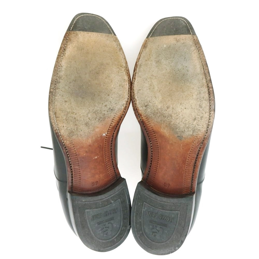 【中古】スコッチグレイン SCOTCH GRAIN ストレートチップ ドレスシューズ ブラック【 表記27（28位） 】【 状態ランクB 】【 メンズ 】
