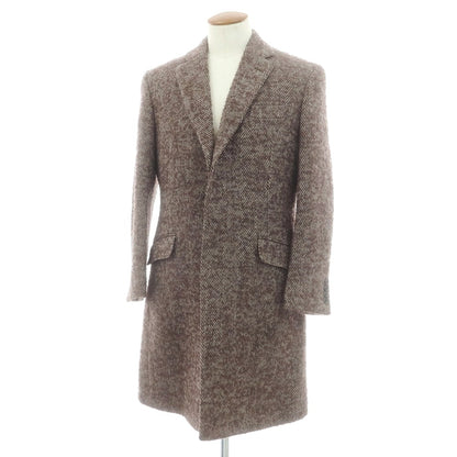 【中古】リチャードジェームス RICHARD JAMES ウールナイロン チェスターフィールドコート グレイッシュブラウン系【 38 】【 状態ランクB 】【 メンズ 】