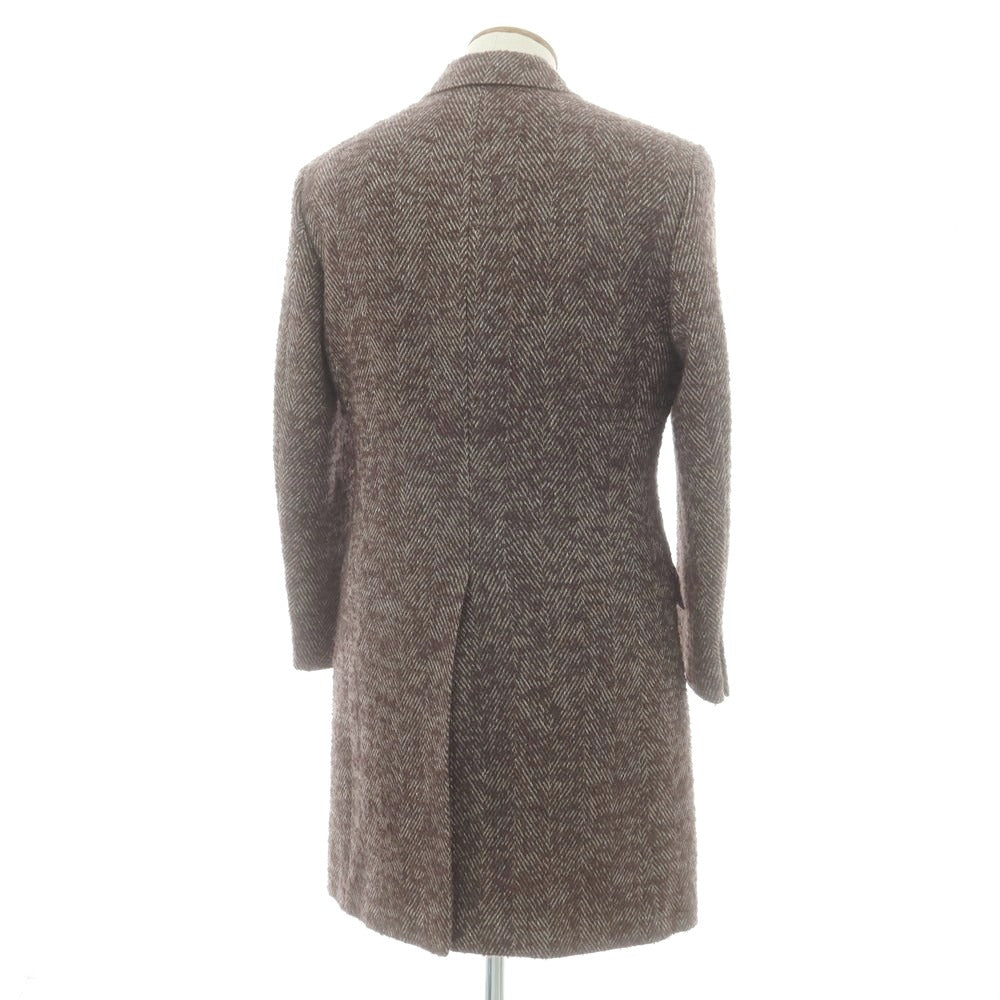 【中古】リチャードジェームス RICHARD JAMES ウールナイロン チェスターフィールドコート グレイッシュブラウン系【 38 】【 状態ランクB 】【 メンズ 】