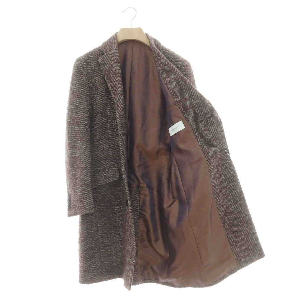 【中古】リチャードジェームス RICHARD JAMES ウールナイロン チェスターフィールドコート グレイッシュブラウン系【 38 】【 状態ランクB 】【 メンズ 】