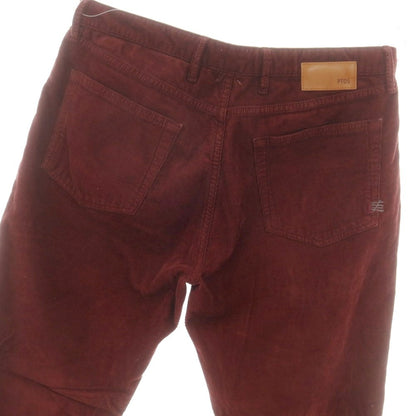 【中古】ピーティーゼロチンクエ PT05 GRUNGE ストレッチ コットン コーデュロイパンツ ワインレッド【 32 】【 状態ランクB 】【 メンズ 】