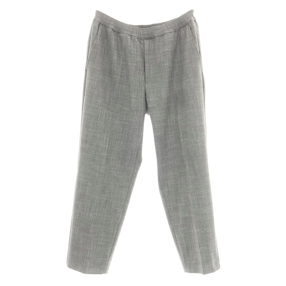 【中古】グリーンレーベルリラクシング green label relaxing ストレッチ ポリエステルレーヨン イージースラックスパンツ グレー【 M 】【 状態ランクB 】【 メンズ 】
