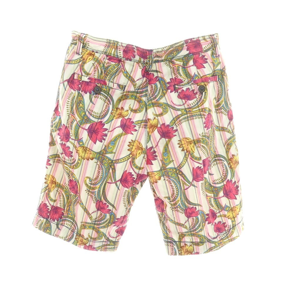 【中古】ガネーシュ ganesh コットン ショートパンツ ピンクxホワイト【 32 】【 状態ランクC 】【 メンズ 】[CPD]