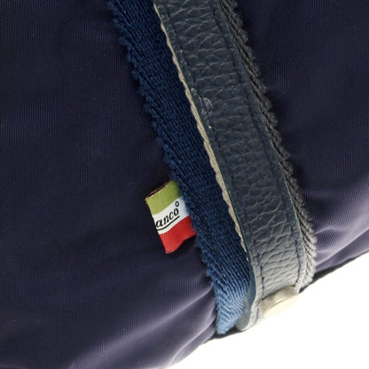 【中古】オロビアンコ Orobianco ナイロン90％　アクリル10％　レザー トートバッグ ネイビー【 状態ランクC 】【 メンズ 】