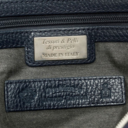 【中古】オロビアンコ Orobianco ナイロン90％　アクリル10％　レザー トートバッグ ネイビー【 状態ランクC 】【 メンズ 】